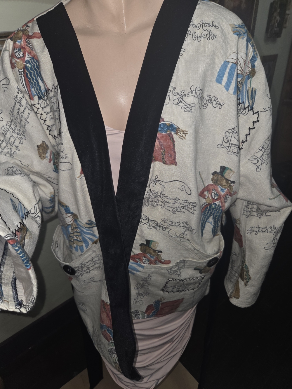Handmade kimono/duster style jacket.